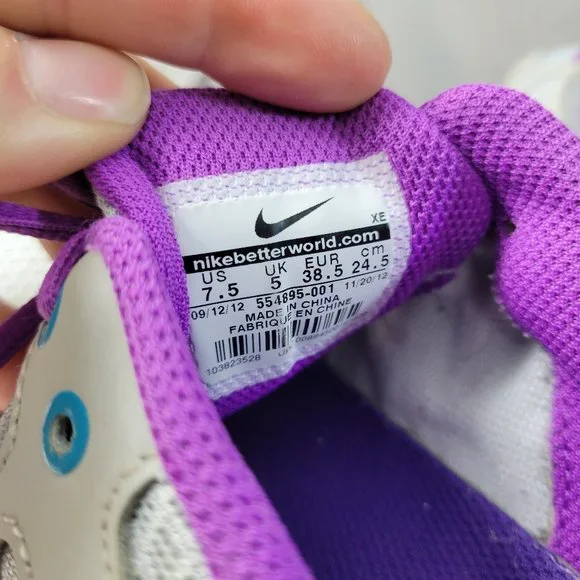 Nike Lunar Forever 2 Training Running Sneaker Women's Size 7.5 Gray Purple - Picture 12 of 16